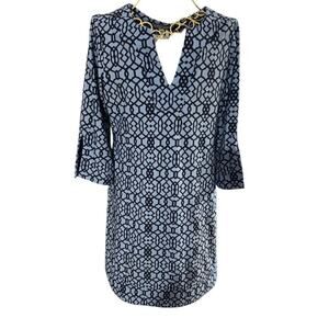 Jude Connally Dress Size XS Blue/White
